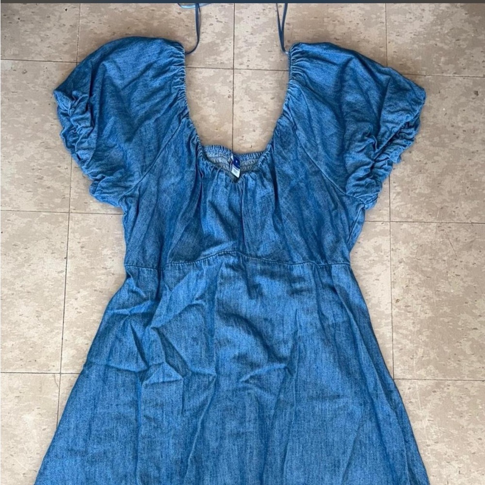 Old Navy Mini Denim Dress Medium